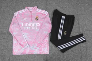 23-24 Real Madrid Long Sleeve Dragon Special Edition Pink Training Suits Soccer Jerseys Yupoo 2