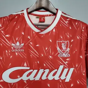 89-91 Retro Liverpool Soccer Jersey Home S-2XL 6