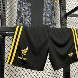 2025 Mexico Gold- Black Kids Kit Youth Apparels Soccer AAAAJersey Yupoo 6