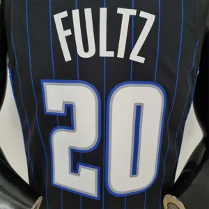75th Anniversary Fultz#20 Orlando Magic Black NBA Jersey 6