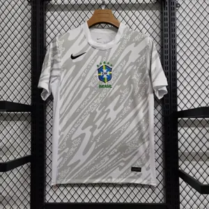 23-24 Brazil Goalkeeper Kit White Size-S-XXL Soccer Jersey Yupoo