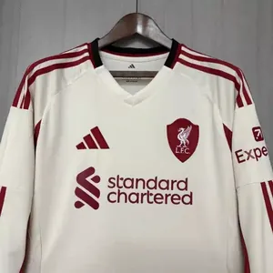 25-26 Liverpool Away Long Sleeve Kit Football Apparels AAAAJersey Wholesale Yupoo 2