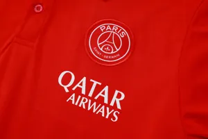 25-26 PSG Polo Red Training Kits Football Tracksuits 1