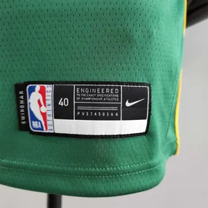 Boston Celtics BROWN#7 Green Gold NBA Jersey 1