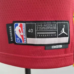 75th Anniversary Miami Heat Jordan BUTLER#22 Burgundy NBA Jersey 1