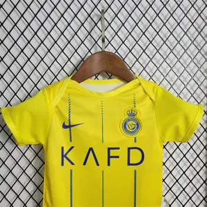 23-24 Baby Al Nassr FC Home Size 9-12 Football Shirt 2