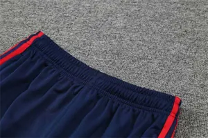 Polo Bayern sapphire blue and red three sides 19