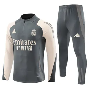 24-25 Real Madrid Long Sleeve Training Suit Football Shirts