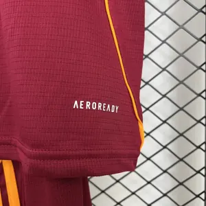 25-26 Roma Home Kids Kit Football Youth Apparels Sport AAAAJersey Supply Yupoo 1