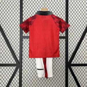 96-97 Manchester United Home Retro Kid Kits Youth Apparels AAAAJersey Wholesale Yupoo 4