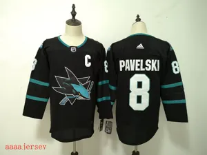San Jose Sharks ice hockey jersey M-3XL 圣何西鲨鱼队冰球服