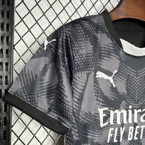 24-25 AC Millan Goalkeeper Kid Kits Black Youth Apparels AAAAJersey Supplier Yupoo 3