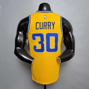 Retro version CURRY#30 Golden State Warriors yellow 3