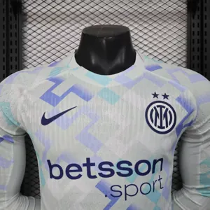 25-26 Inter Milan Away Player Version Long Sleeves Kit Soccer AAAAJersey Yupoo 2