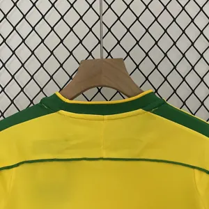 1998 Brazil Home Retro Kids Kit World Cup Shirt Soccer Jerseys Yupoo 9