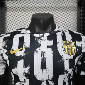 25-26 Barcelona White&Black kit Special Edition Player Version Soccer Maillot été AAAAJersey Yu 3