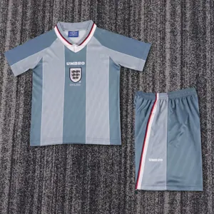 1996 England Away Retro Kid Kits Youth Apparels Soccer AAAAJersey Yupoo