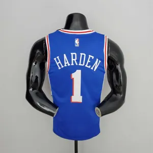 76ers Harden #1 V-Neck Blue 2