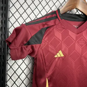 2024 Belgium Home Kid Kits Children Sets Football Jerseys Yupoo 3
