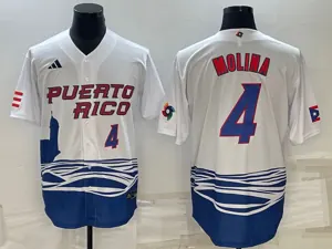 White Puerto Rico 2023 World Cup Baseball Jerseys 42