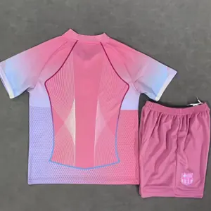 25-26 Barcelona Pink Special Edition Kid Kits Youth Apparels AAAAJersey Wholesale Yupoo 3