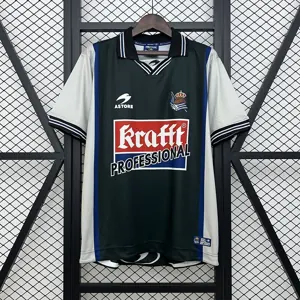 00-02 Real Sociedad Away Retro Kit Vintage Shirt AAAAJersey Wholesale Yupoo