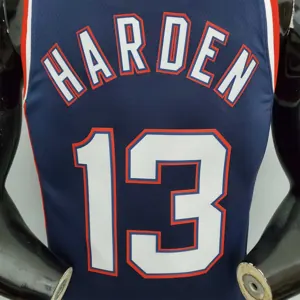 2022 75th Anniversary Harden #13 Nets City Edition Royal Blue 3