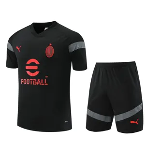 22-23 AC Milan Training Kit Black