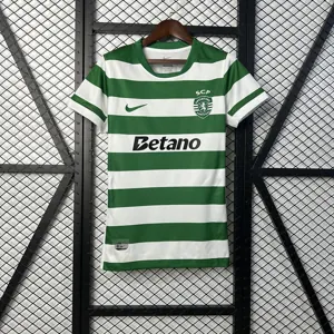 25-26 Sporting Lisbon Home Women Shirt Lady Uniform Sino AAAAJersey Supply Yupoo