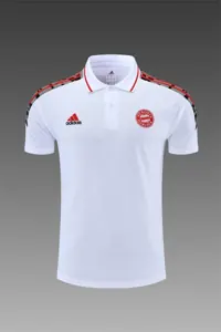 Polo Bayern white with red logo 14