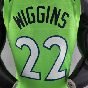 Minnesota Timberwolves Wiggins#22 Air Jordan NBA Jersey Blue 6