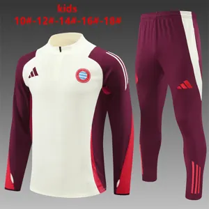 24-25 Bayern Kids Long Sleeve Training Suit Football Shirts