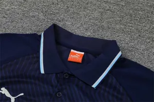 Manchester City Polo deep royal blue stripes 7