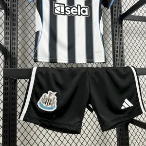 25-26 Newcastle United Home Kid Kits Youth Apparels Soccer AAAAJersey Yupoo 2