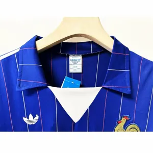 80-82 France Home Retro Kit Long Sleeve Shirt Jersey Supplier Yupoo 2
