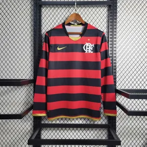08-09 Retro Long Sleeve Flamengo Home S-XXL