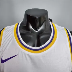 James #23 Lakers Round neck white 5