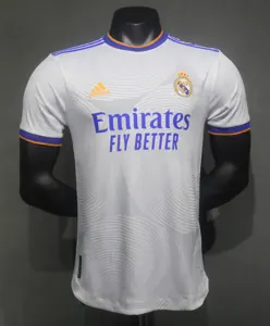 21-22 Real Madrid Home Retro Kit Vintage Player Version Sino Shirt AAAAJersey Dropship Yupoo