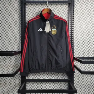 2024 Argentina Red and Black Reversible Windbreaker Double-Sides Jacket Supllier Yupoo 3