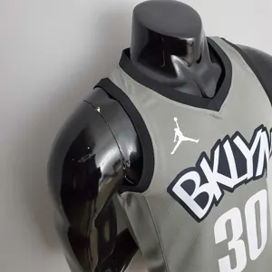 Nets Curry #30 Flyer Grey NBA Jersey 7