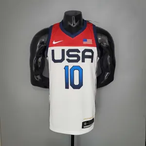 2021 Olympic Games TATUM#10 USA Team USA White Red