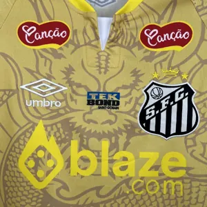 25-26 Santos Yellow Dragon Pattern Kit Special Edition Soccer AAAAJersey Yupoo S-2XL 1