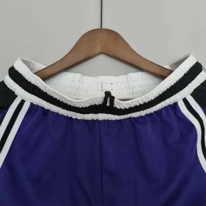 2022 Los Angeles Lakers NBA US Training Shorts Purple Black 6