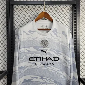24-25 Manchester City The Year of Dragon Kit Long Sleeve Shirt Jersey Supplier Yupoo 2