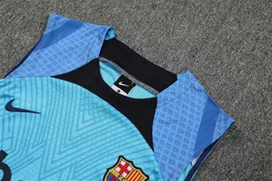 22-23 Barcelona vest training suit kit blue 11