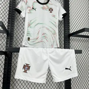 25-26 Portugal Away Kid Kits Youth Apparels Soccer AAAAJersey Yupoo 2