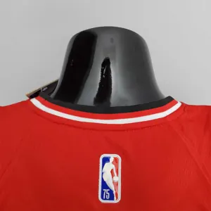 75th Anniversary 2022 Season Chicago Bulls LAVINE#8 City Edition Red NBA Jersey 9