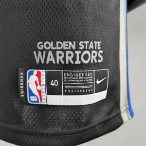 2020 GREEN #23 Warriors City Edition Black and Grey NBA Jersey 6