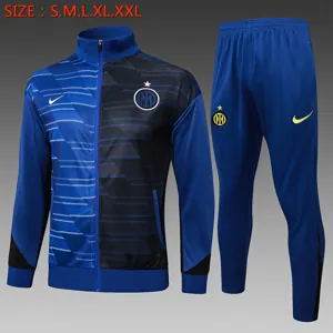 24-25 Inter Milan Black&Blue Football Tracksuit Long Jacket Suits