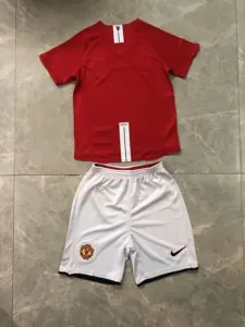 07-08 Manchester United Home Retro UCL final home kid kits 5